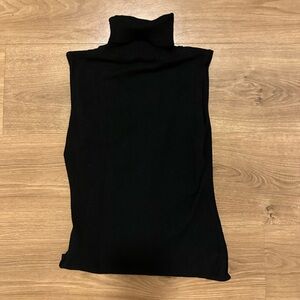 Black Sleeveless Mock Neck Bodysuit